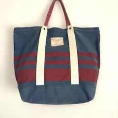 ポロラルフローレン　キャンバストートバッグ　ビンテージ加工