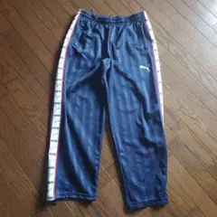 【希少】y2k PUMA ジャージ 下 ネイビー ホワイト 廃盤モデル　部屋着