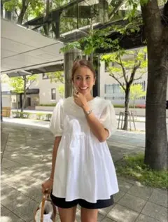 【完売品】rosy monster◆tulle mini frill カットソーのサムネイル