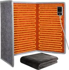 パネルヒーター❣️足元 三面発熱 折りたたみ式 ヒーター 過熱保護 転倒オフ