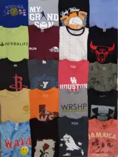 A17 アメリカ古着 ブランドミックス半袖プリントTシャツ56枚セット