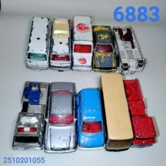 6883 [ジャンク]日本製トミカ10台セット 部品取り/カスタム用等