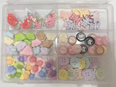 デコパーツ　まとめ売り　ケース付き