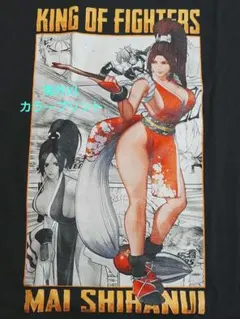 不知火舞 カラープリントTシャツ2 ブラック XLサイズ KOF 餓狼シリーズのサムネイル