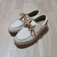 23cm Timberland ストーン ストリート ボート 厚底 ホワイトのサムネイル