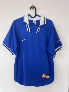 UK製　90s Nike 青 Mサイズ　ユニフォーム　ゲームシャツ　サッカー
