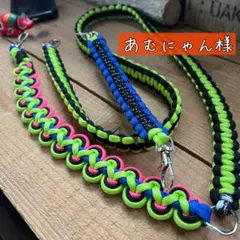 あむにゃん様オーダー　スマホショルダーストラップ　スマホストラップ　パラコード