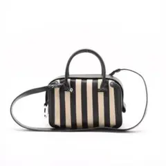 DELVAUX　デルヴォー ラフィアxレザー 2WAYハンドバッグ