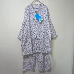 新品　抗菌防臭　吸水速乾　花柄　パジャマ　上下セット　綿　ゆったり　LLのサムネイル