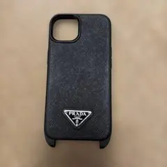 PRADA iPhone ケース サフィアーノレザー ブラック　iPhone14のサムネイル