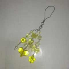 ビーズストラップ イエロー y2k コレクトブック