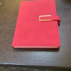 レザー赤A5システム手帳日記