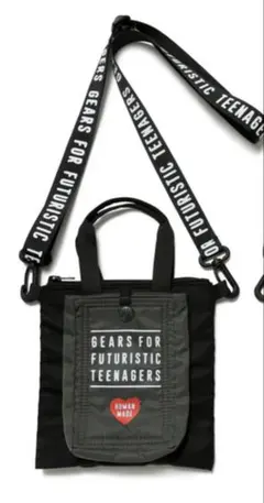 HUMAN MADE ブラックショルダーバッグ HUMAN MADE ヒューマンメイド ダッグ ショルダーバッグ 黒 新品