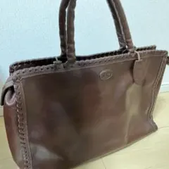IBIZA ブラウンレザートートバッグ　肩掛け