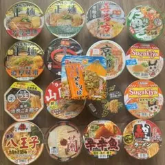 カップラーメン　24色セット　カップ麺　富士宮焼きそば　一蘭　辛辛魚　山岡家のサムネイル