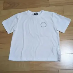 新品☆コムサイズム　白　サークルプリント半袖Tシャツ110㎝
