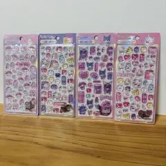 海外正規品 ハローキティ マイメロ クロミ ボンボンドロップ風シール 4枚 ②