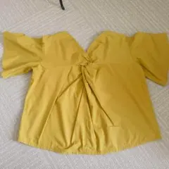 earth music&ecology マスタード色半袖トップス