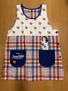 白雪姫 チェック柄エプロン