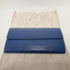 LOUIS VUITTON 長財布　エピ　ポルトフォイユサラ　ブルー　正規品