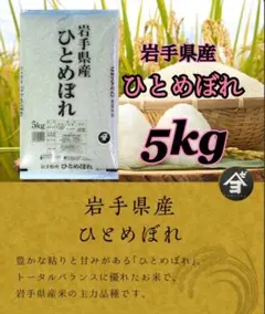 米　3日間限定！特A評価【令和7年産岩手県産ひとめぼれ5kg】のサムネイル
