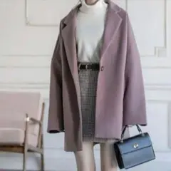 SG113 GRL ダブルブレストチェスターコートk9033x