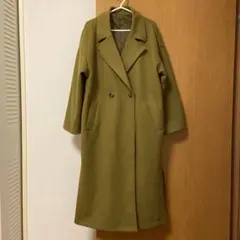 ロングコート　チェスターコート　カーキ