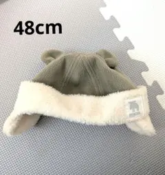 MOZ耳付きフリース帽子 カーキ