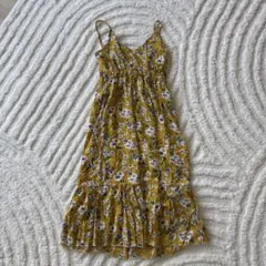 【新品】イエローキャミワンピース