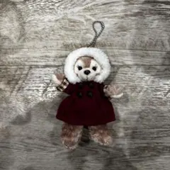 ダッフィー　シェリーメイ　ぬいぐるみ　ダッフルコート　ぬいぐるみバッジ