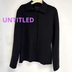 UNTITLED アンタイトル ロングテーラードジャケットブラック9 C1393 