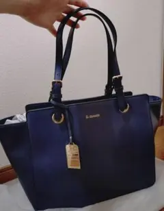 【未使用】&chouette トートバッグ　ネイビー　オフィス　アンドシュエット