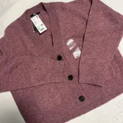 ユニクロ　スフレヤーン　Vネック　カーディガン　M UNIQLO 新品