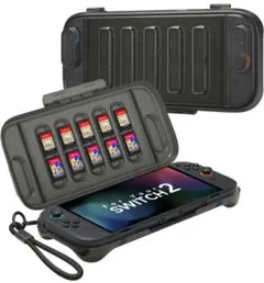 Switch 2 対応 保護ケース ハードPCケース 全包カバー 半透明ブラック