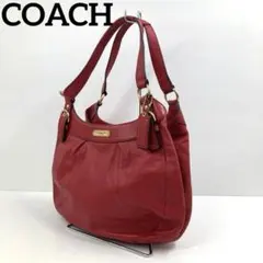 COACH コーチ　ショルダーバッグ　ソーホー　レザー　レッド