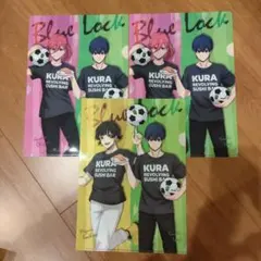 ブルーロック　クリアファイル＆ラバーストラップ＆缶バッチ　くら寿司