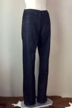 ★used★S.C★デニム風デザインパンツ★S★日本製★ダンワールド★黒ブラック