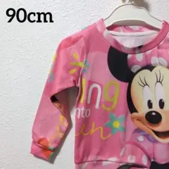 Minnie ミニー・マウス プリント ピンク ベビー 長袖 90cm