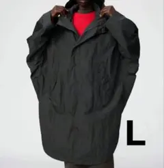 【新品未使用】ユニクロU フーデッドロングコート L ダークグレー　UNIQLO