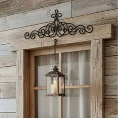 アイアン製壁飾り ブラック