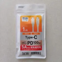 HIDISC Type-C to Type-C ケーブル1m PD100W 5A
