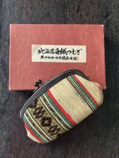 美品　北海道伝統工芸品　ユーカラ織り　ベスト　シルク混 美品 北海道伝統工芸品 ユーカラ織り ベスト シルク混