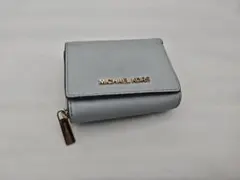 MICHAEL KORS 三つ折り財布 ライトブルー