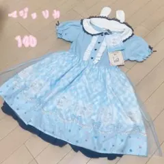 新品未使用 マジョリカ　サンリオ　シナモロール　ワンピース　セーラー耳　130
