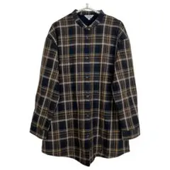 hareiro チェック柄 ジャケット 上着 裏フリース Mサイズ