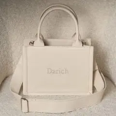 【新品】Darich ロゴショルダーレザーミニトートバッグ IVO アイボリー