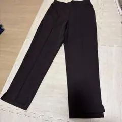 ブラウン　茶色　スラックス ウエスト調整機能付き　紐付き