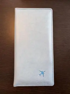 非売品！ANA 全日空 パスポートケース カバー ブルー 青 飛行機