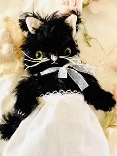 テディキャット シャイなお顔のふわふわ猫ちゃん(=^x^=) テディベア