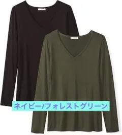 マルチパック Tシャツ ジャージー素材 レディース ネイビー レディース服